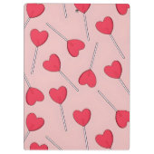Porte-bloc Cute Pink Heart Lollipops Seamless Pattern (Dos)