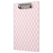 Porte-bloc Cute Pink & White Square Clipboard (Gauche)