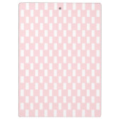 Porte-bloc Cute Pink & White Square Clipboard (Dos)