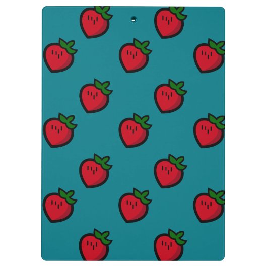 Porte-bloc Cute Red Strawberry Pattern for Vegetarians (Dos)