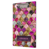 Porte-bloc Cute rose rose or sirène échelles girly (Gauche)