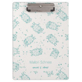 Porte-bloc Cute Sheep – Whimsical Seamless Pattern (Devant)