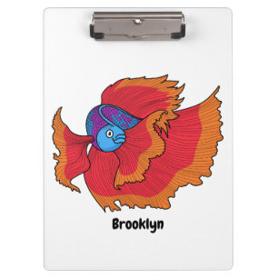 Porte-bloc Cute Siamese combat poisson betta dessin