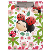 Porte-bloc Cute Strawberry Ladybug Clipboard (Devant)