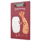 Porte-bloc Cute sushi riz crevettes amis dessin animé (Gauche)