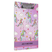 Porte-bloc Cute Unicorn Rainbow Motif Nom pourpre (Swatch)