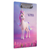 Porte-bloc Cute Unicorne Blanche Avec Rose & Bleu Mane (Swatch)