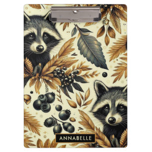 Porte-bloc Cute Vintage Racoon Motif