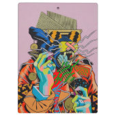 Porte-bloc cyberpunk, anime, manga, acide, cyber, art, (Dos)