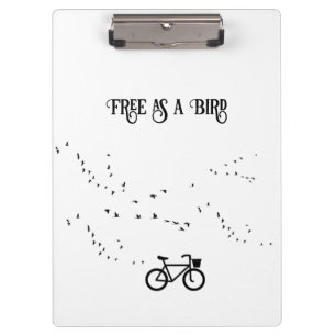 Porte-bloc Cycling Life, gratuit comme un oiseau personnalisa