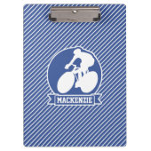 Porte-bloc Cyclisme; Bleu & Blancs, Sports (Devant)