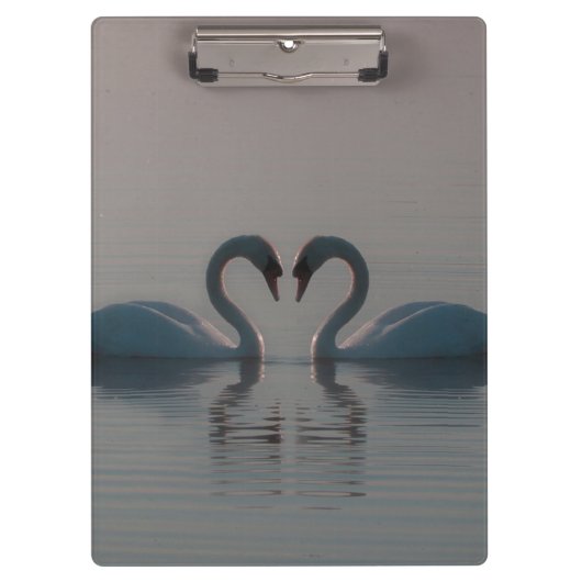 Porte-bloc Cygnes sur le lac (Devant)