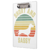 Porte-bloc Dachshund Funny Weiner Dog Short Sassy (Gauche)