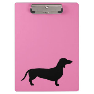 Porte-bloc Dachshund Poil Court - Silhouette 1