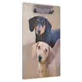 Porte-bloc Dachshund (Smooth) Peinture - Art Chien original (Swatch)