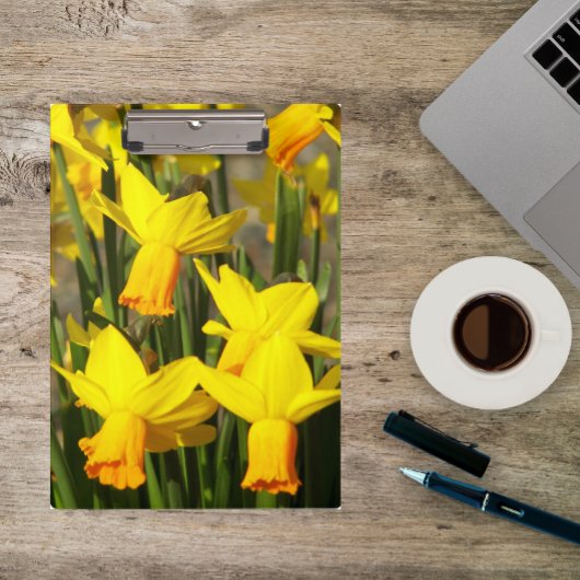 Porte-bloc Daffodiles de printemps jaune Floral