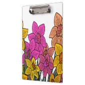 Porte-bloc Daffodils colorés Fleurs Design (Gauche)