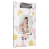 Porte-bloc Daisy floral boho rétro photo giry rose jaune (Swatch)