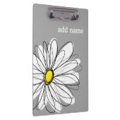 Porte-bloc Daisy tendance avec gris et jaune (Swatch)