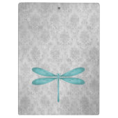 Porte-bloc Damas de libellule turquoise (Dos)