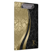 Porte-bloc Damas Florales Géométriques Noir Et Or (Swatch)