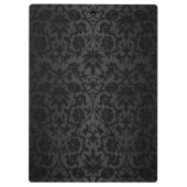 Porte-bloc Damas noir et design léopard rose vif (Dos)