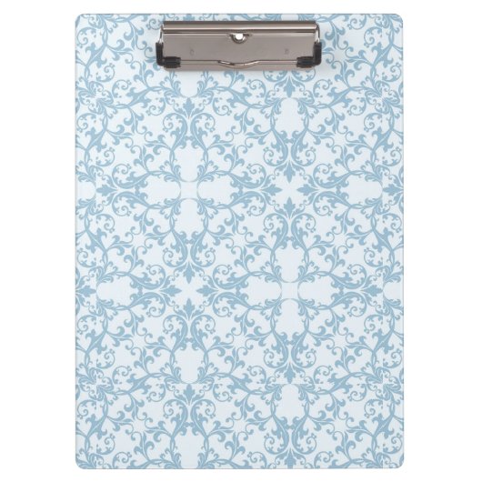 Porte-bloc Damassé bleu-clair (Devant)