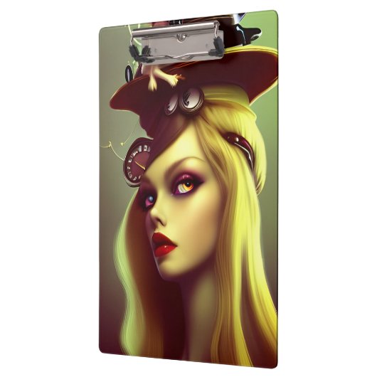 Porte-bloc Dame Steampunk (Gauche)