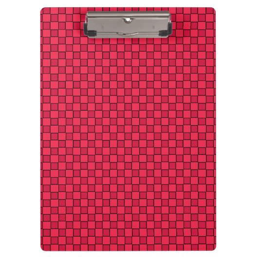Porte-bloc Damier Rouge Noir (Devant)