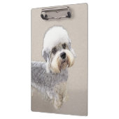 Porte-bloc Dandie Dinmont Terrier Peinture Chien Art original (Gauche)