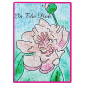 Porte-bloc Dans la pivoine rose (Dos)