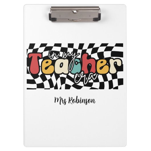 Porte-bloc Dans mon professeur de l'ère rétro (Devant)