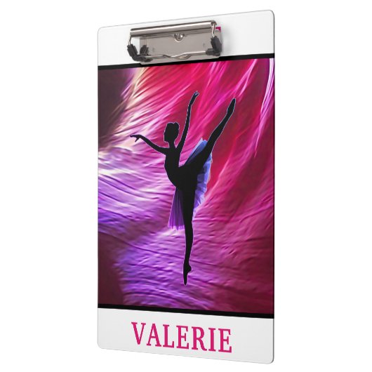 Porte-bloc Danse Abstraite rose et violette (Gauche)