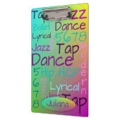 Porte-bloc Danse colorée fraîche personnalisée (Gauche)