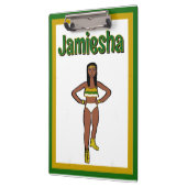 Porte-bloc Danseur blanc or vert #1 (Gauche)