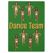 Porte-bloc Danseur blanc or vert #1 (Dos)