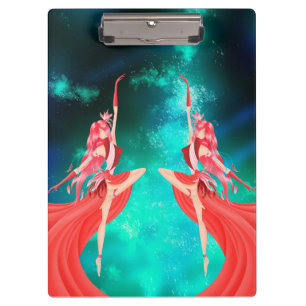 Porte-bloc Danseuse Rose Ciel Nocturne