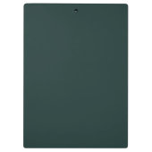 Porte-bloc Dark Green Modern Script Nom du monogramme (Dos)