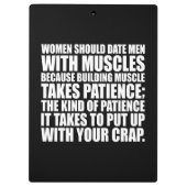 Porte-bloc Date Men With Muscles - Funky Bodybuilding (Dos)