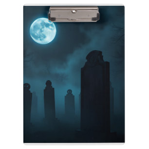 Porte-bloc de Halloween Cimetière Gothique Luxueux