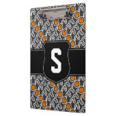 Porte-bloc de l'entraîneur de basket | Monogramme (Gauche)