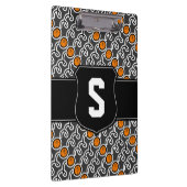 Porte-bloc de l'entraîneur de basket | Monogramme (Swatch)