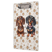 Porte-bloc De mignons amis dachshund (Gauche)