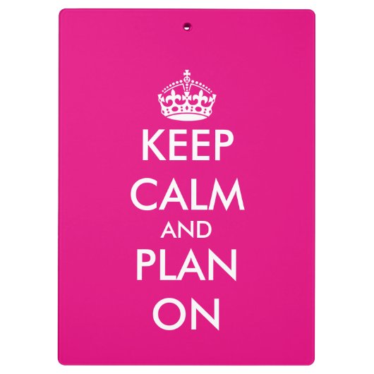 Porte-bloc de planification de mariage Keep calm r (Dos)