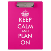 Porte-bloc de planification de mariage Keep calm r (Devant)