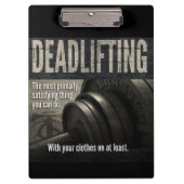 Porte-bloc Deadlift - Funny Gym - Novelty Workout (Devant)