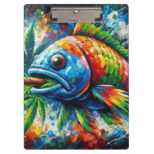 Décor coloré Abstrait de murs de poissons Art