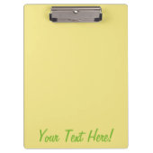 Porte-bloc Décor jaune pastel doux prêt à customiser (Devant)