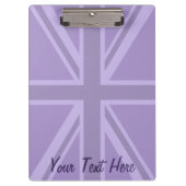 Porte-bloc Décor Union Jack Accent Violet (Devant)