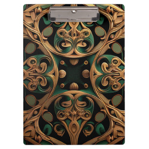 Porte-bloc Décoration Motif en bronze vert